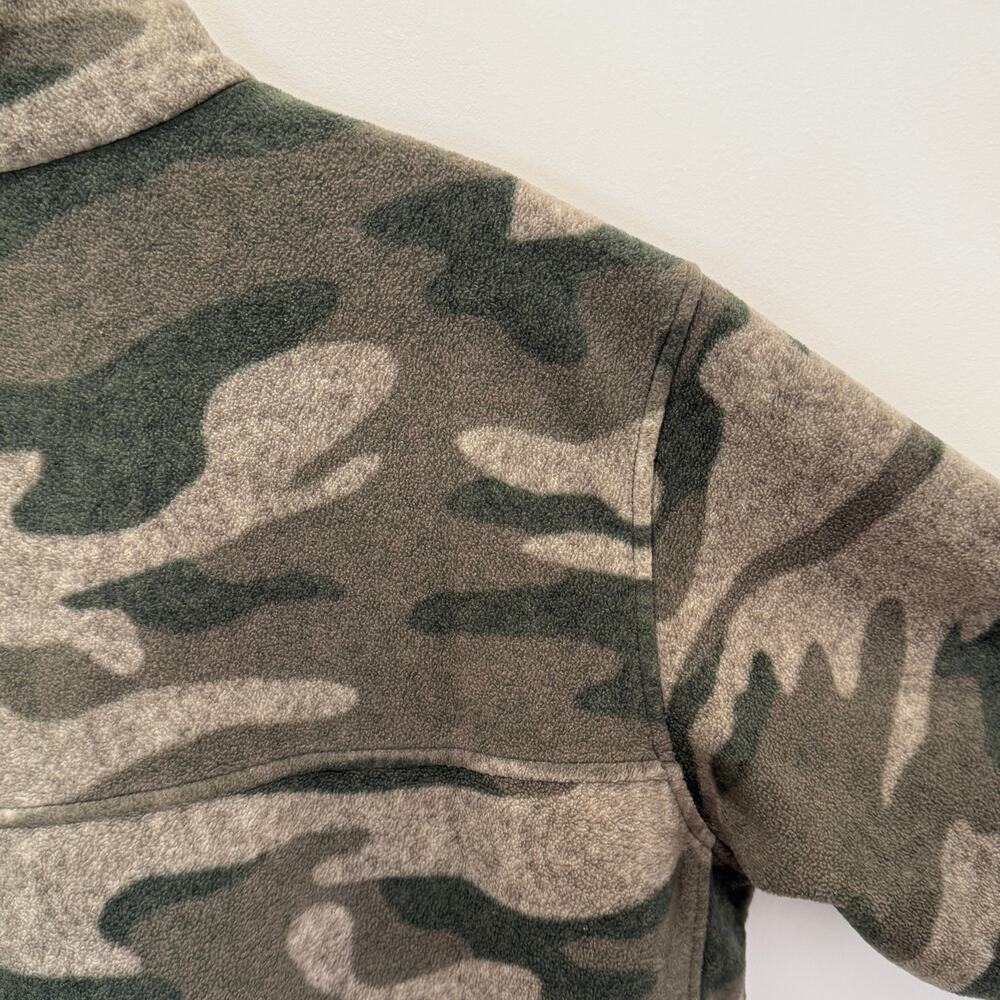 Columbia Full Zip Fleece Jacket Men’s Size XL Camouflage Green - Picture 5 of 8